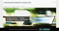 Desktop Screenshot of grohmann-business-consulting.de